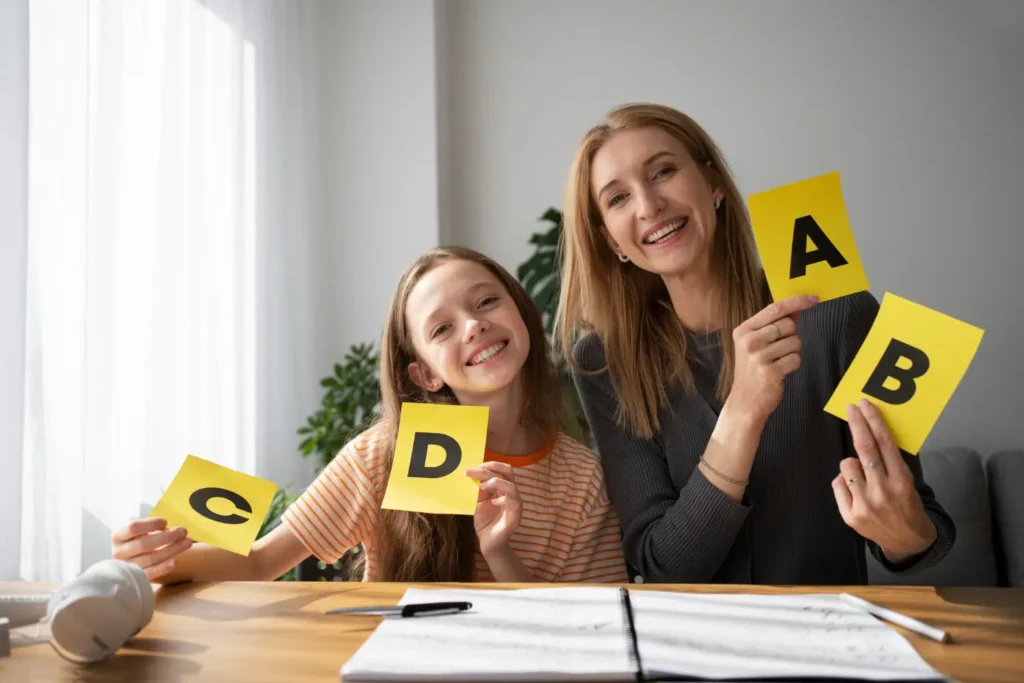 English Tutor in Dubai with student at home for private tuition