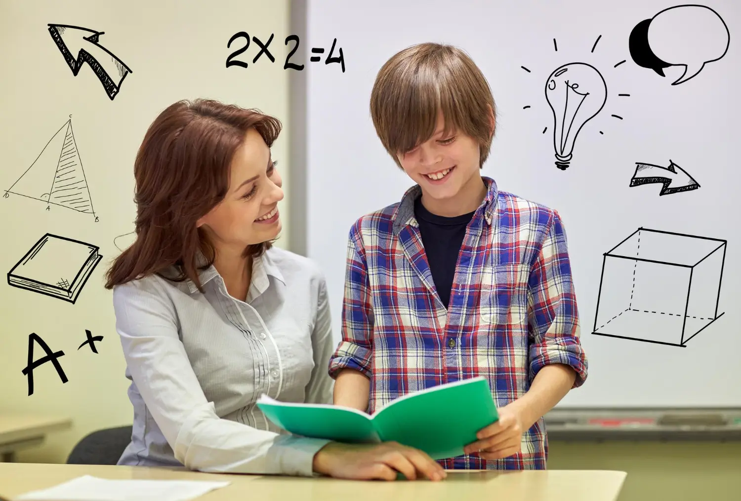 Dubai student confidently solving math problems with IB Math Tutor