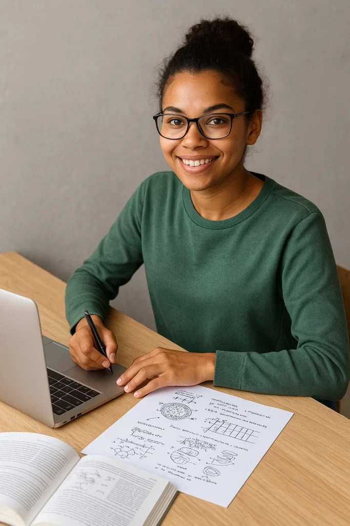 A diligent IB Biology student in Dubai is focused on writing their Internal Assessment (IA) or Extended Essay (EE)