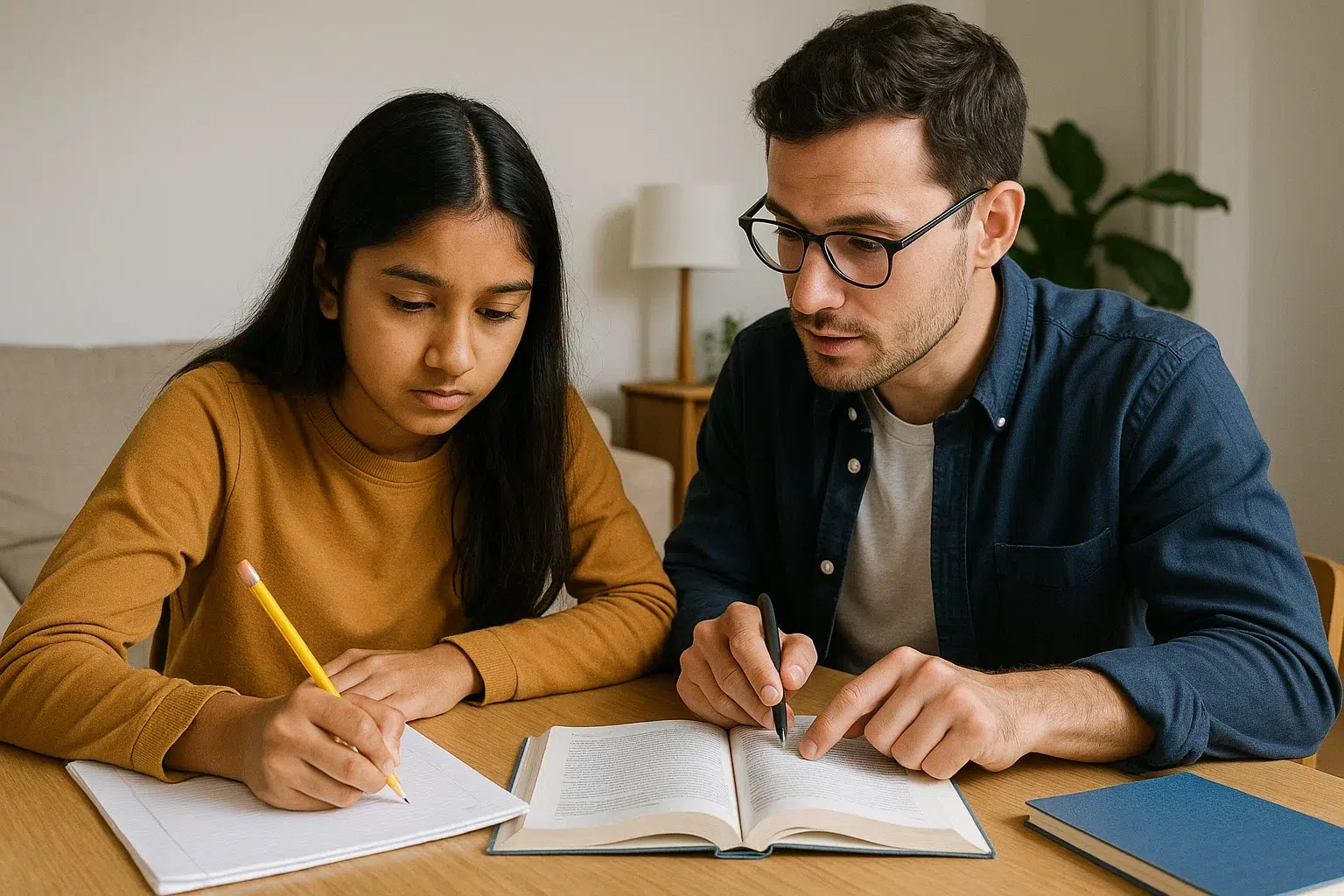An expert A Level home tutor in Dubai provides dedicated, one-on-one private mathematics tuition to a student in a focused and comfortable home environment.